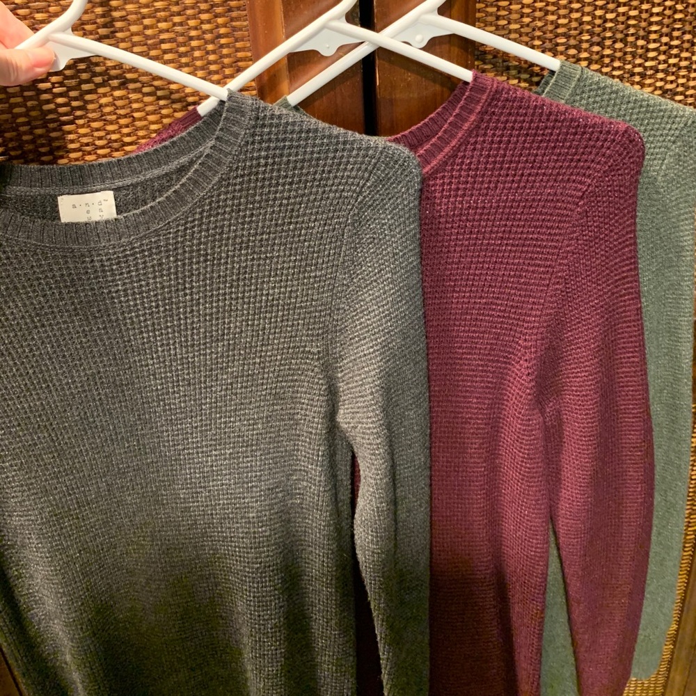 Waffle Sweater Dresses